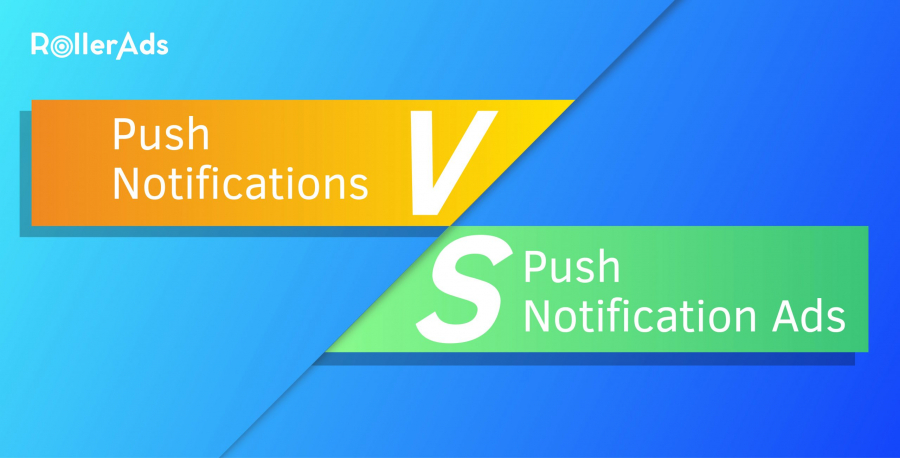 Push ads vs push notifications
