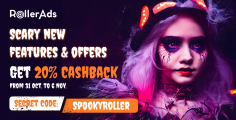 GET 20% CASHBACK FROM Scary new features & OFFERS