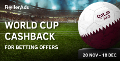 WORLD CUP OFFER: CASHBACK UP TO 20%!