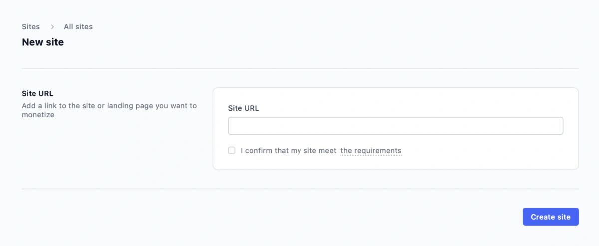 How to add a website to RollerAds