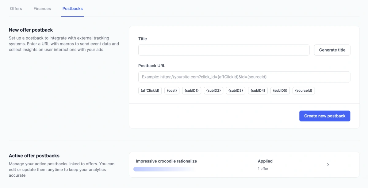 How to integrate with a tracker