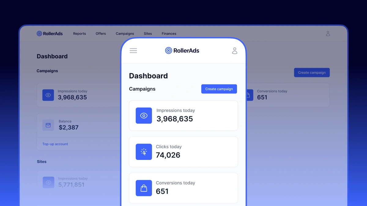 Complete mobile and tablet version