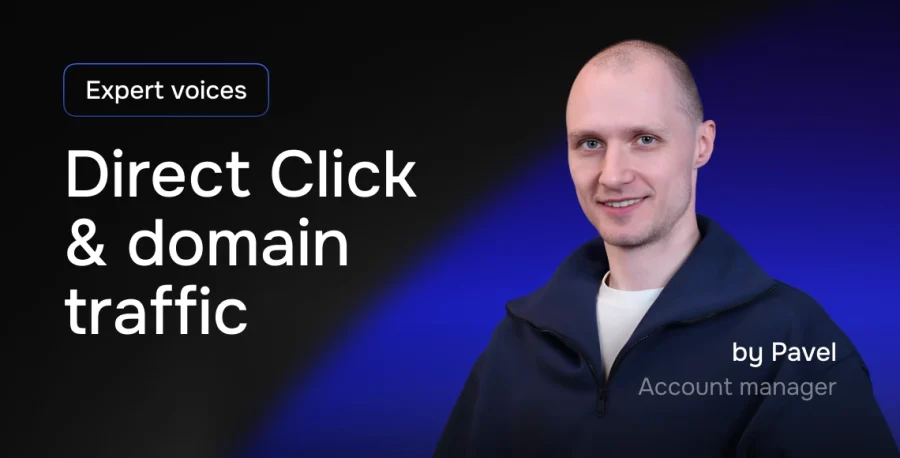 How domain redirect traffic within the Direct Click ad format works at RollerAds