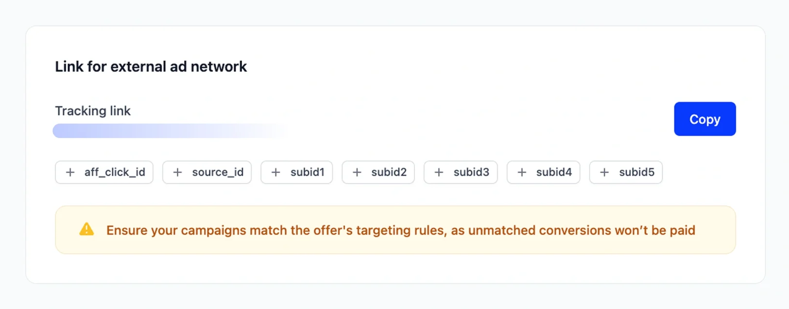 Launch offers inside RollerAds or in any other network.